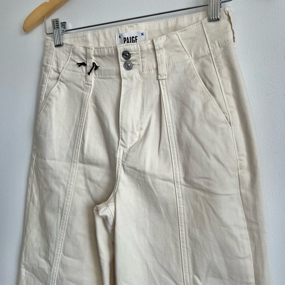 PAIGE - Brooklyn High-Rise Crop Wide-Leg Jeans - Picture 7 of 10